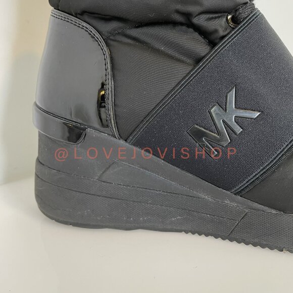 Athleisure | Michael Kors Shay Sneaker Boot "Blacked Out" Nylon | Winter Utility - Picture 9 of 11